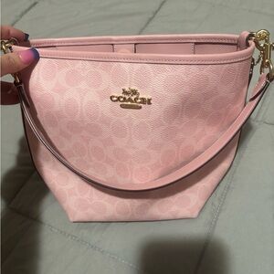 Coach Pink blush bucket Bag